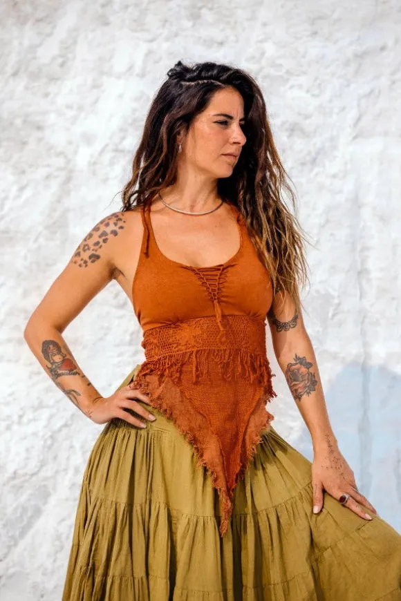 Boho Top Aphrodite Rust