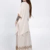 Desert Breeze poncho Gebroken wit