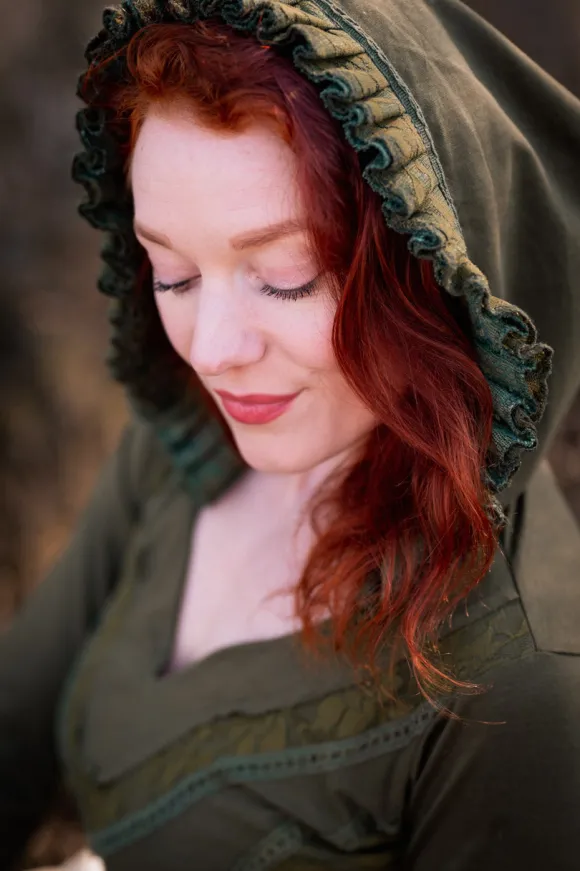 Elven Hoodie Top Groen