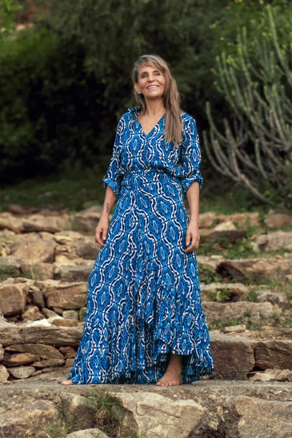 Flamenco Rok & Blouse Blauw