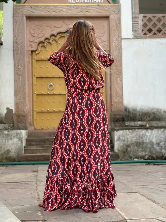 Flamenco Rok & Blouse Rood