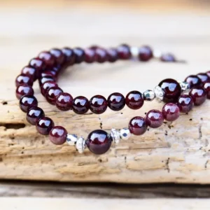 Garnet Buddha Mala