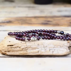 Garnet Buddha Mala