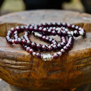 Garnet Buddha Mala