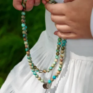 Jasper Buddha Lotus mala