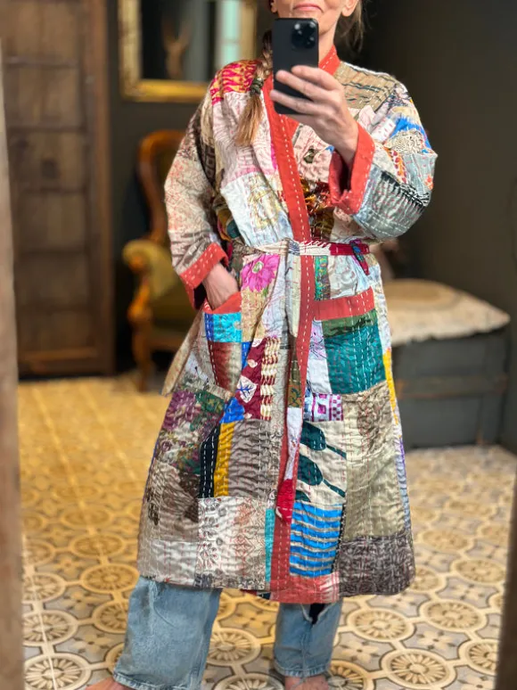 Patchwork Kantha Kimono 130