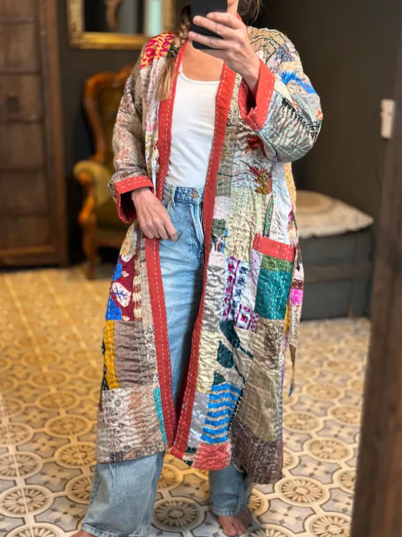 Patchwork Kantha Kimono 130