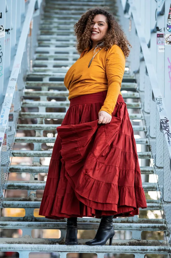 Real Gypsy Rok Warm Rood (ook extra breed)