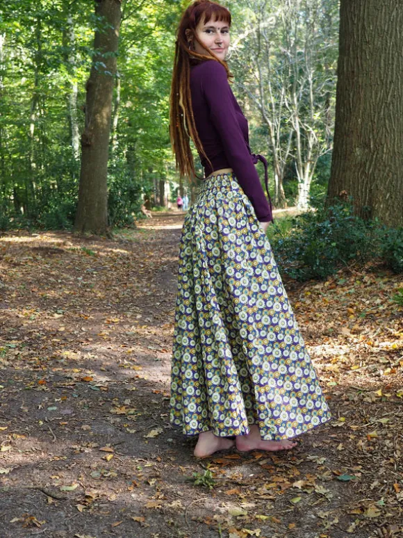 The Graces rok Print paars (ook Extra Breed)