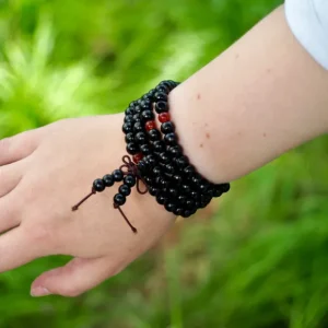 Tibetan Black Mala 6 mm.