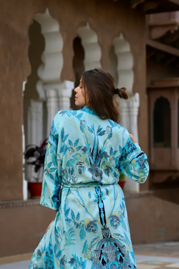 Tree kimono Blauw