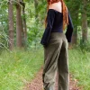 Uma Broek Rib Groen